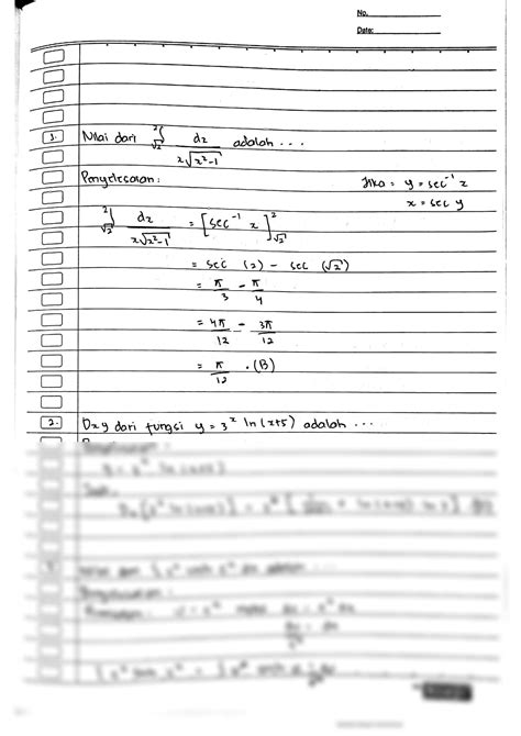 Solution Kalkulus Integral Studypool