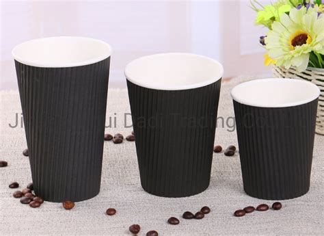 Oz Oz Oz Oz Customized Biodegradable Disposable Single Double Ripple Wall Hot Cold