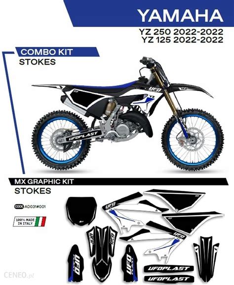 Cz Ci Motocyklowe Ufo Komplet Naklejek Yamaha Yz Stokes