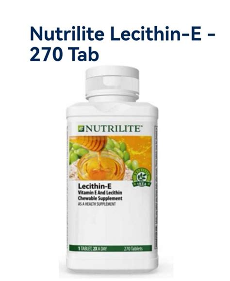 Original Amway Nutrilite Lecithin E Tab Lazada