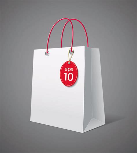 Paper Shopping Bag Vector Iucn Water