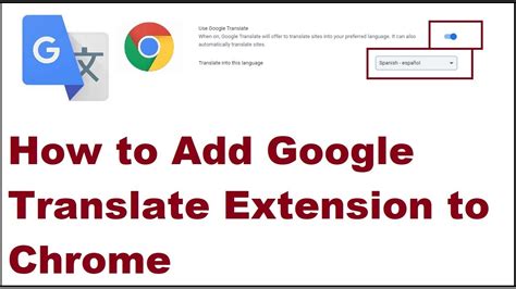 How To Add Google Translate Extension To Chrome Youtube