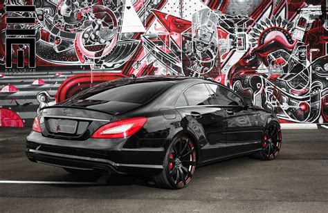 Black Mercedes CLS on Forgiato Rims by Exclusive Motoring — CARiD.com ...