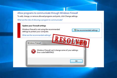 Windows Firewall Cant Change Some Of Your Settings 4 Fixes