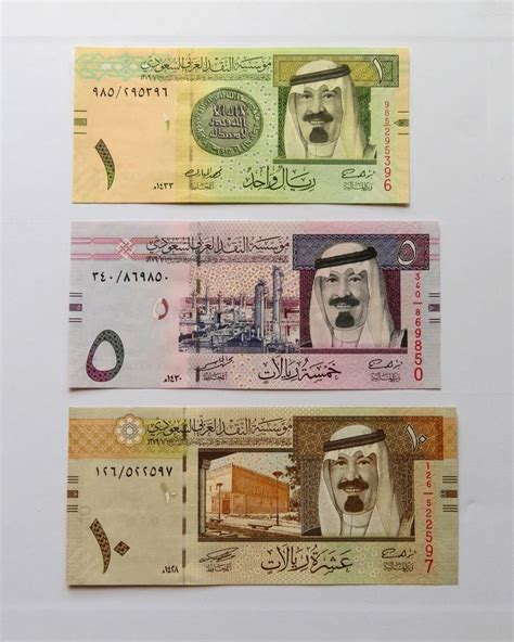 Saudi Arabian Riyals Banknotes Banknote Collection Shopping Games