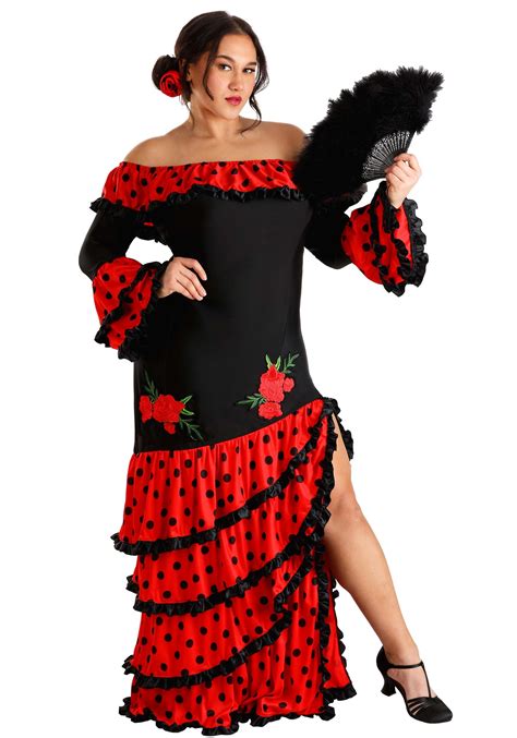 Womens Plus Size Spanish Senorita Costume Spanish Costumes