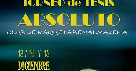 Andatenis Cuadro Y Orden De Juego Torneo Absoluto Club De Raqueta