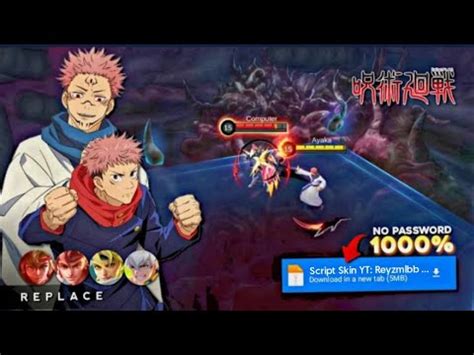 Script Skin Yin Jujutsu Kaisen Yuji Itadori No Password Full Effect