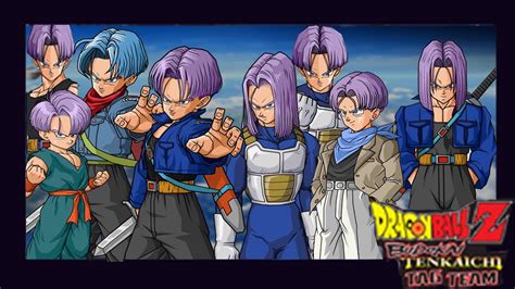 Todos Los Ataques Y Trajes De Trunks Dbz Bttt Youtube