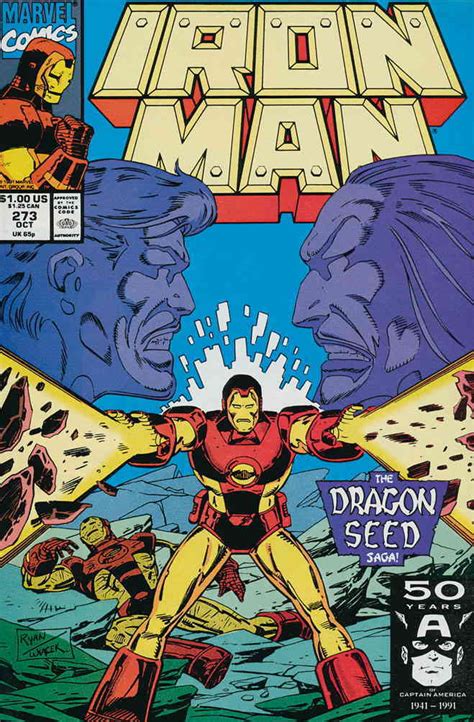 Iron Man 1st Series 273 Vf Marvel John Byrne Dragon Seed Saga