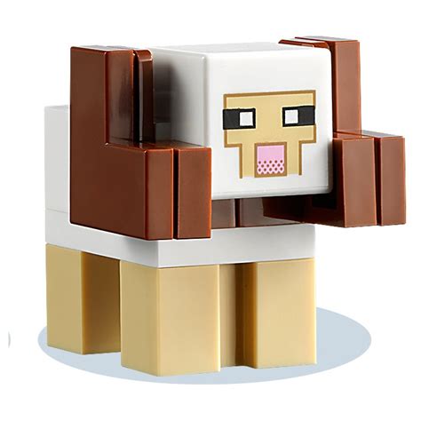 Lego Minecraft Blanc Sheep Avec Reddish Brown Horns Inventaire