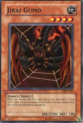 YU GI OH Monstros de Efeito Nível 4 JIRAI GUMO