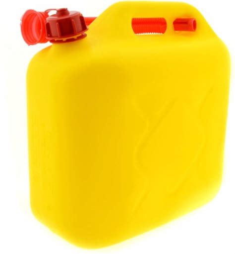 Jerrycan Geel Voor Brandstof Liter Inclusief Schenktuit