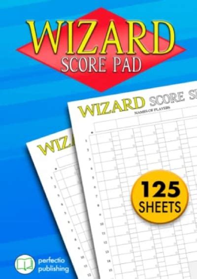 Wizard Score Pad Wizard Card Game Score Sheets For Scorekeeping X