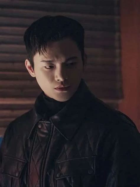 Order Now Seo In Guk Cafe Minamdang Black Leather Jacket