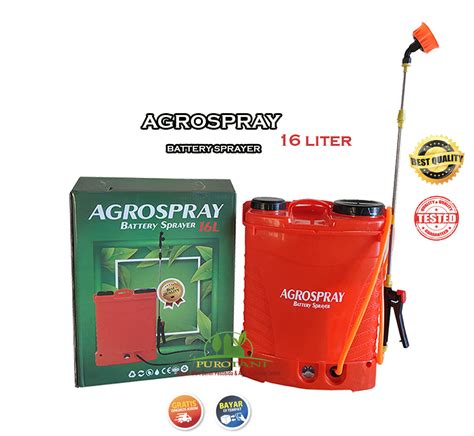 Jual Tangki Semprot Aki Liter Agrospray Sprayer Elektrik