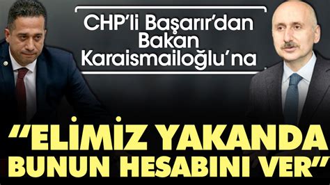 Chp Li Ba Ar R Dan Bakan Karaismailo Lu Na Elimiz Yakanda