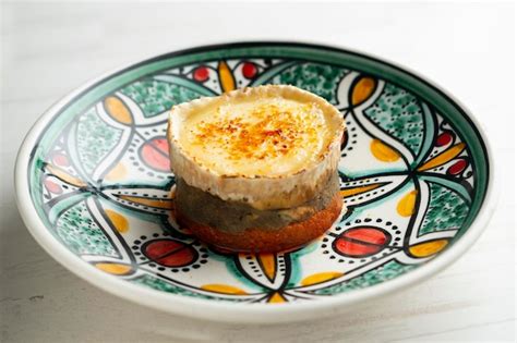 Sobrasada De Berenjena Al Horno Con Queso De Cabra Caramelizado Tapa