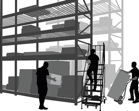 Warehouse Building Silhouette Illustrations, Royalty-Free Vector ...