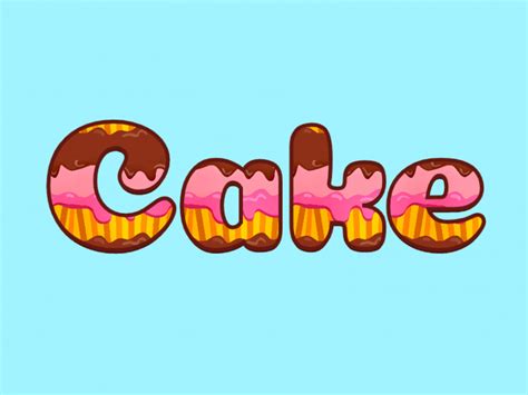 FREE Cake Text Effect MockoFUN