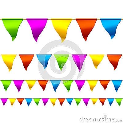 Bunting Flags Cartoon Vector | CartoonDealer.com #19639233