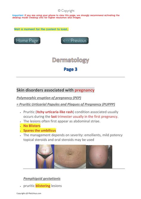 Solution Dermatology Keys And Notes Plab Keys With Explanation