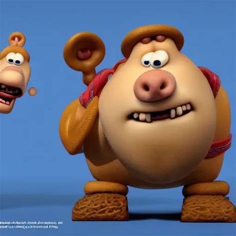 Wallace And Gromit As A Pixar Disney Character From Up Stable Diffusion