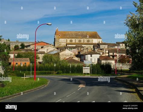 Entrance To Village And St Etienne Church Lauzun Lot Et Garonne