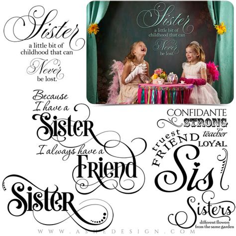 Family Word Art Quotes | Sister Sister – AsheDesign