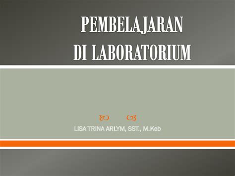 Pembelajaran Di Laboratorium PDFCOFFEE