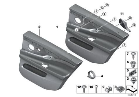 Original BMW Türverkleidung Leder hinten rechts 5er F10 ZIMTBRAUN