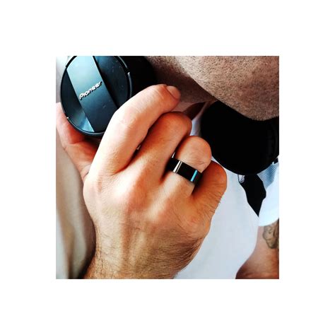 Anillo Negro De Acero Anillos Para Hombre