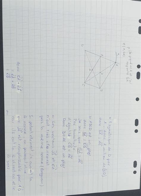 Bonjour je suis en seconde ma matière est les maths jai un exercice