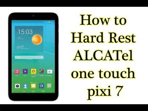 How To Hard Reset ALCATel One Touch Pixi 7 Full Easy Method YouTube