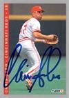 Chris Sabo Autographed Baseball Card Cincinnati Reds Fleer