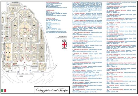 Cimitero Monumentale Di Milano Piantina Milano Mappa Cimitero