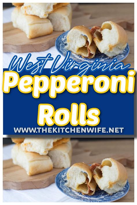 This Is An Image Of The Recipe For West Virginia Peperoni Rolls On A