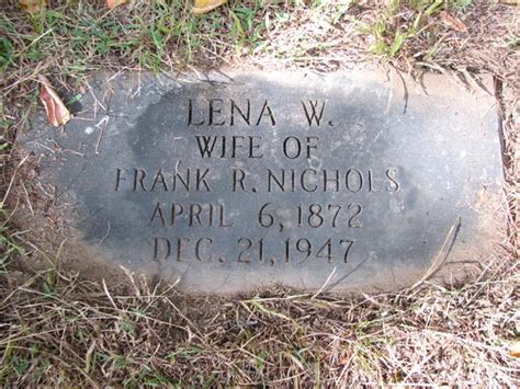 Lena Palmer Wedge Nichols Find A Grave Memorial