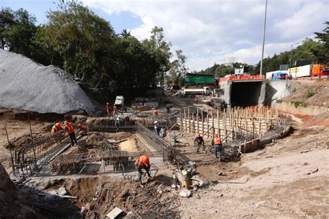 Construcci N Del Puente Vehicular Chamixto En Cuajimalpa Concluye En