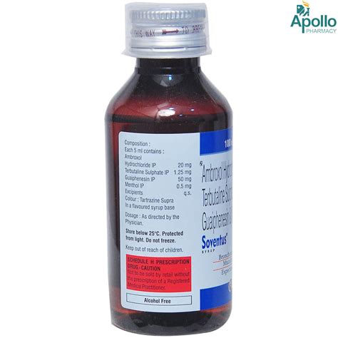 Soventus Syrup 100 Ml Price Uses Side Effects Composition Apollo