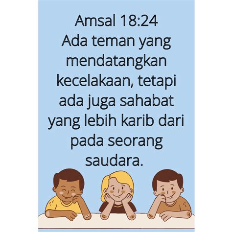 Jual Sticker Ayat Emas Alkitab Tema Persahabatan Pertemanan Dalam Kasih