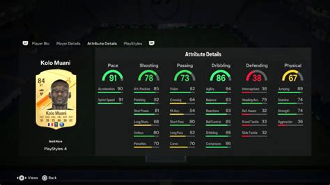 Ea Sports Fc 24 Key Player Attributes In Ultimate Team Mode