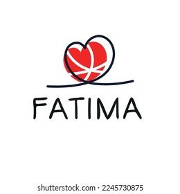 Fatima Calligraphy Name Vector Illustration Stock Vector Royalty Free