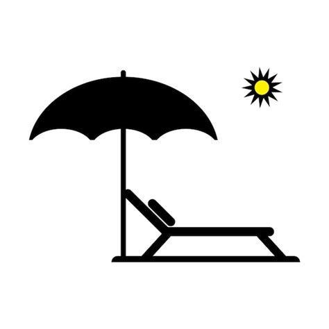 Premium Vector Beach Chair Icon