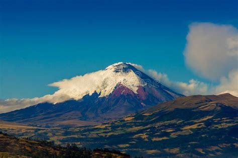 Cotopaxi Volcano Eruption In Ecuador South Stock Image Image Of