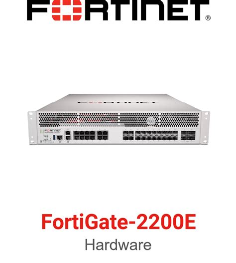 Fortinet Fortigate 2200e Firewall No Sólo Hardware Sólo Hardware