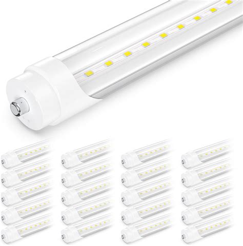 Falanfa 8ft T8 V Shape Integrated Tube Light Double Side 4 Row 120w Led Shop Light Fixture Ac85