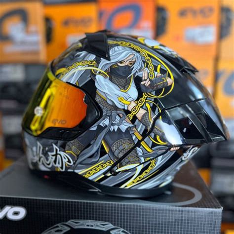 COD EVO XT300 SAKURA SPEEDSTER ADARNA FULL FACE DUAL VISOR WITH