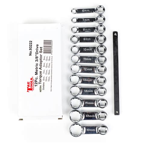 Te Tools 93222 Drive Metric Torque Adapter Set Category Wrenches 12