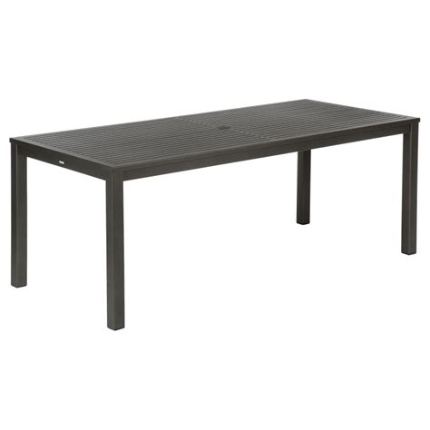 Barlow Tyrie Aura Rectangular Dining Table Aluminum Authenteak